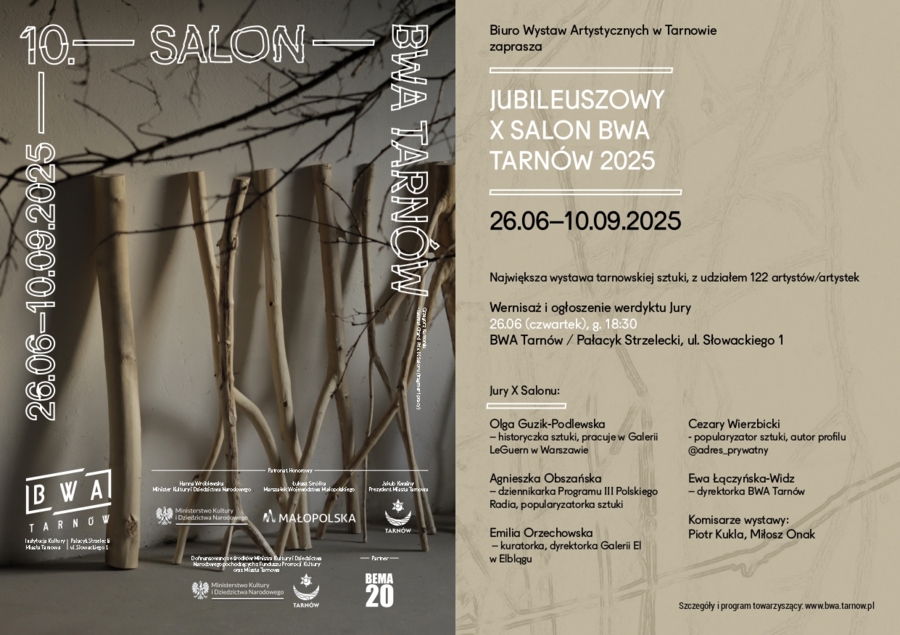 Zaproszenie na X Salon BWA Tarnów